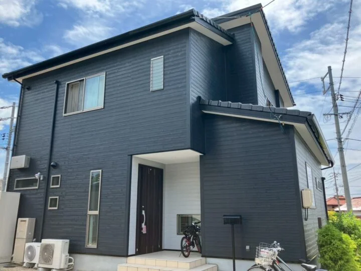 下関市A様邸　紫外線に強く耐候性の高い塗料を使いモノトーンで落ち着いた印象に仕上げた外壁塗装