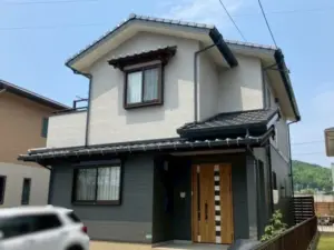 下関市K様邸　築12年！雰囲気はそのまま！グレーのツートンカラーで仕上げた外壁塗装工事