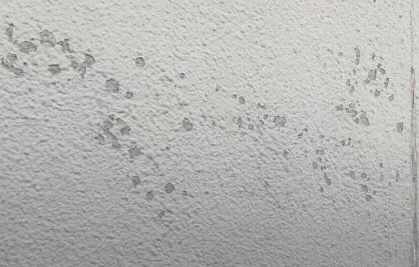 外壁が剥がれている写真