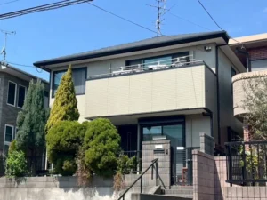 下関市にて笠木交換しベランダの雨漏り不安も解消した外壁塗装