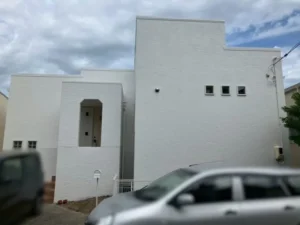 下関市　超低汚染塗料で汚れに強い真っ白な壁に仕上げた屋根外壁塗装